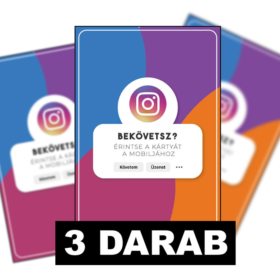 Prémium csomag Instagram kártya profilokhoz - BECKTAG