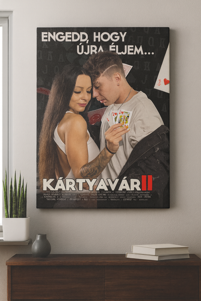 Póster en lienzo / Castillo de naipes 2